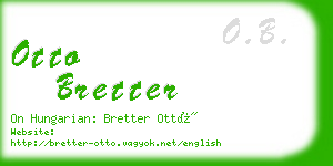 otto bretter business card